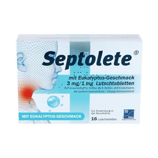SEPTOLETE bei Halsschmerzen 3mg/1mg Lut.-T.