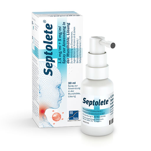 SEPTOLETE Halsschmerz-Spray 1,5mg/ml + 5mg/ml Spr.z.Anw.i.d.Mundh&ouml;.