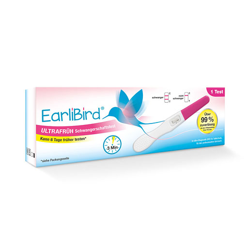 EARLIBIRD Ultrafr&uuml;h Schwangerschaftstest Urin